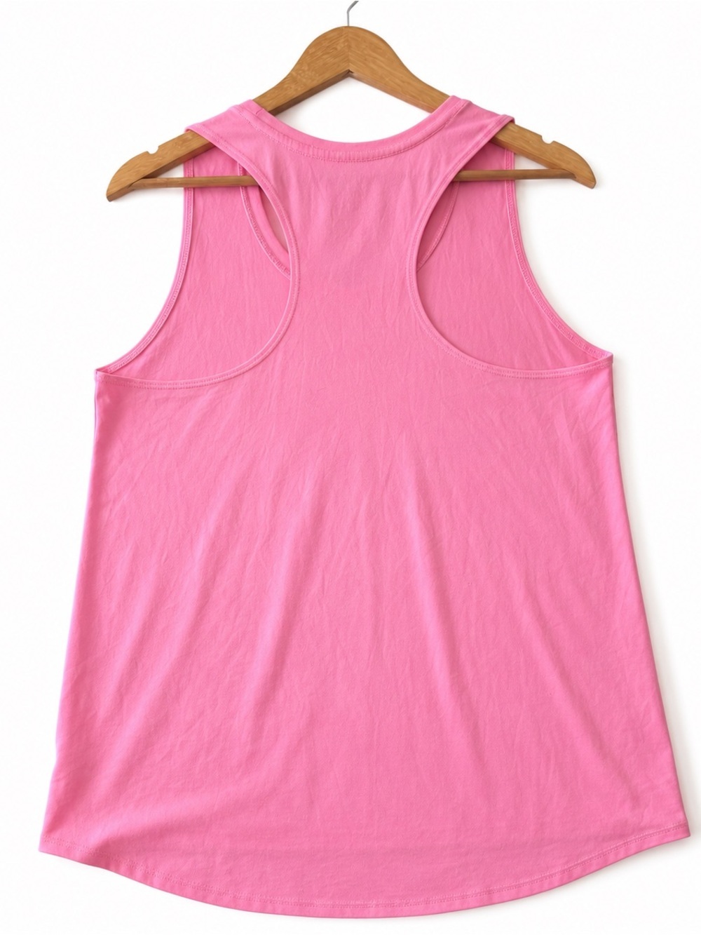 Athletic Works Pink Racerback Tank Top, Size Medium - Picture 2 of 4